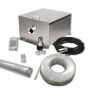 Projecteur LED DMX 80W à fibre <span class=keywords><strong>optique</strong></span> pour piscine avec roue de 6 couleurs, fonction scintillante étanche, luminosité réglable et contrôle par application - Product Image 3