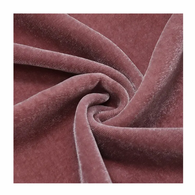 Düz katı Dyeing114CM ipek kadife kumaş giyim için renkli ipek kadife kumaş özel renk