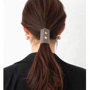 Summer niche leather hair <b>tie</b>, simple and gentle on hair, suitable for ponytails, adult headwear. - Product Image 4