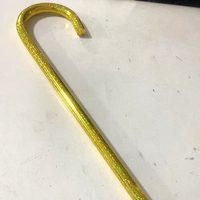 Poignée professionnelle ne déforme pas épaissie PVC creux bâtons en plastique envelopper brillant Laser canne pour accessoires de Performance de danse du ventre