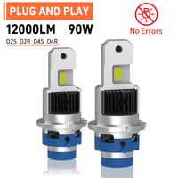 Ampoule de phare au xénon Gview G18DP série D pour voiture, remplacement D2S D2R, 90W, lumière blanche super brillante, lampe automobile pour éclairage avant
