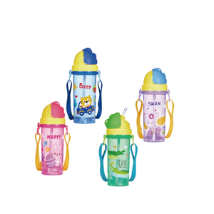 Botella de Agua para Bebés con Diseño de Dibujos Animados, Libre de BPA, Taza de Entrenamiento para Niños, Botella de Agua de 450 ml con Cuerda, Suministro de Fábrica - Product Image 3