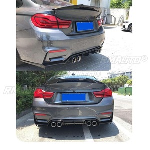 Diffuseur de pare-chocs arrière, spoiler, lèvre de spoiler, noir brillant, pièce de modification pour BMW M3 M4 F80 F82 2014-2020, accessoires auto - Product Image 6