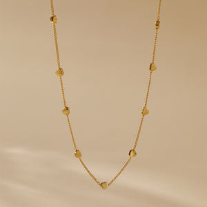 الأكثر مبيعًا قلادة عالية الجودة مصنوعة يدويًا على شكل قلب على شكل بوهو مطلية بالذهب عيار 18 قيراط مجوهرات بتصميم جديد - Product Image 5