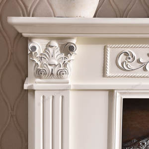 थोक आधुनिक सफेद सजावट वास्तविक लौ फ्रीस्टैंडिंग faux फायरप्लेस सजावटी इलेक्ट्रिक फायरप्लेस मैटल - Product Image 3