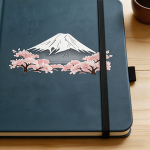 <span class=keywords><strong>Carnet</strong></span> de croquis/agenda personnalisé avec logo <span class=keywords><strong>Mont</strong></span> Fuji Japon, cadeau pour étudiant, papier épais ligné - Product Image 6
