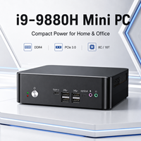 Kompakt Mini Bilgisayar Intel Core I9-9880H 16GB DDR4 512GB SSD Windows 10 WiFi 6 5.2 Çift Bant Ofis İşleri İçin