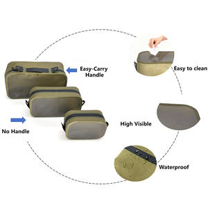 Sacs à maquillage personnalisés, sacs à maquillage <span class=keywords><strong>tendance</strong></span> pour femmes, trousse de toilette imperméable, fermeture à glissière, sacs de voyage semi-compactes pour cosmétiques - Product Image 4