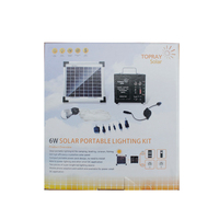 Mini système d'énergie solaire station d'énergie portable pour l'éclairage et la charge du téléphone énergie renouvelable et lumière solaire de produit vert