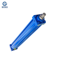 Cylindre hydraulique à tige de traction à double effet personnalisé pour l'ingénierie, 125 80-1250