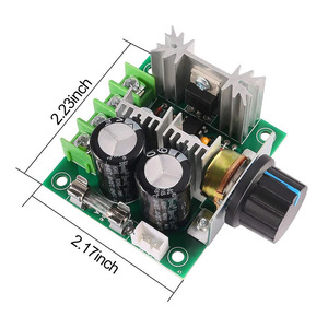 Controlador de velocidad de motor de CC 12V 10A PWM, interruptor de velocidad variable para bomba de alta eficiencia - Product Image 2