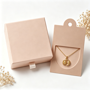 Eco-friendly Jewelry Boxes With Matching Display <b>Cards</b> Bulk Supply Durable <b>Thick</b> Paper For Corporate Gifts - Product Image 4