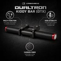 Colonne de direction en fibre de carbone pour trottinette électrique Carbonrevo, tige pliable, ajustement parfait, fonctionnement fluide pour les trajets urbains