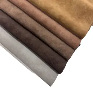 High Quality Matte Suede Eco-friendly Pu Synthetic Leather Fabric For Women's Clothing Faux Leather