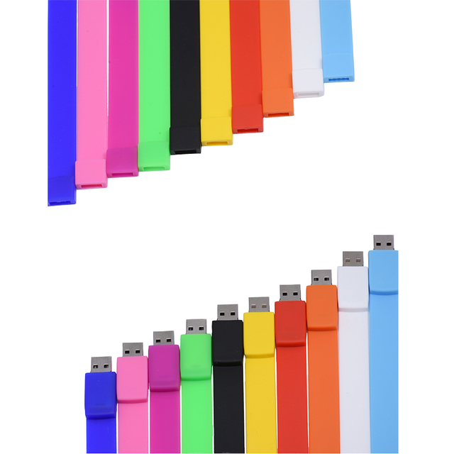 Top Selling 2GB Silicon USB 2.0 Flash Drive Bracelet/Wristband New Product
