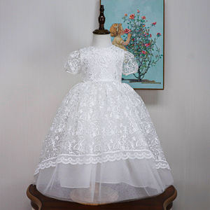 Elegante Boutique niño niñas bebé bautismo vestido princesa boda encaje tul <span class=keywords><strong>vestidos</strong></span> al por mayor <span class=keywords><strong>vestidos</strong></span> <span class=keywords><strong>de</strong></span> <span class=keywords><strong>bautizo</strong></span> <span class=keywords><strong>para</strong></span> bebé - Product Image 1