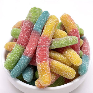 Bonbons gélifiés fruités multicolores 3D OEM en vrac, emballage personnalisé, gomitas, bonbons gélifiés, <span class=keywords><strong>sable</strong></span> acide, doux et moelleux - Product Image 2