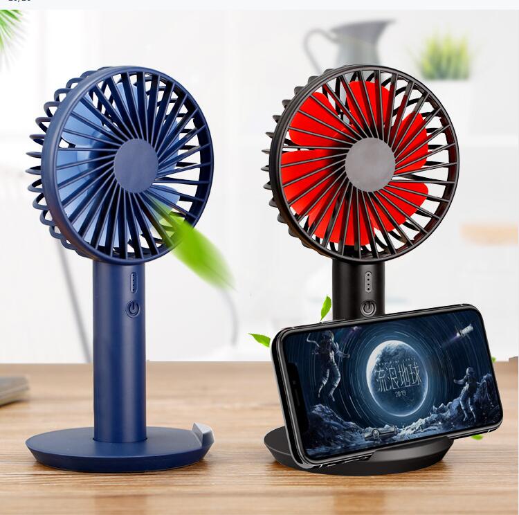 Бесплатный образец, USB перезаряжаемый портативный настольный мини-вентилятор с держателем для телефона, портативный мини-вентилятор с usb, портативный вентилятор
