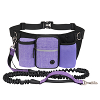 Sac banane d'entraînement pour chien en polyester résistant à l'eau avec laisse élastique pour la course, la promenade et la distribution de friandises – Vente en gros