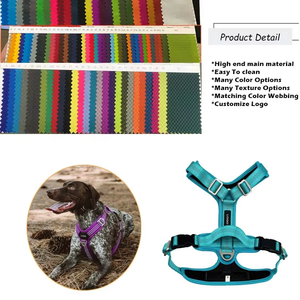 Rompi anjing besar modis baru 2025 tali dada nilon lembut dapat disesuaikan klip depan reflektif leher gesper bantalan - Product Image 2