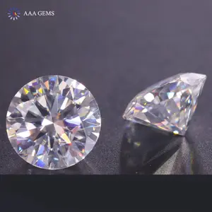 CVD Coated DEF Color VVS VS 1ct 2ct 3ct Wholesale Lab Created Gemstone Round Brilliant Cut Man Made Diamond Stone