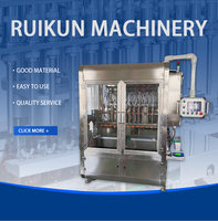 Máquina de llenado automática de alta viscosidad para salsas, mantequilla de cacahuete, miel, jarabe de arce y mermelada, con 2, 4, 6 o 12 cabezales, apta para uso alimentario.