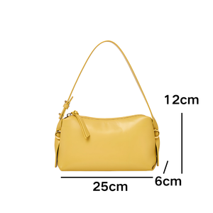 真皮柔软可调斜跨时尚流浪汉轻量袋拉链封口手提包女性日常休闲购物 - Product Image 4