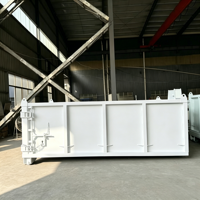 Conteneur à déchets en acier avec système de levage par crochet, revêtement antirouille, pour la location locale et la collecte de déchets verts domestiques