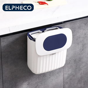 Elpheco 8L Hướng Dẫn Sử Dụng Treo Tường Nhựa Thùng Rác Có Thể Đơn Giản Kín Nắp Hình Chữ Nhật Lưu Trữ Xô Cho Phòng Tắm Trang Trí Tường - Product Image 4