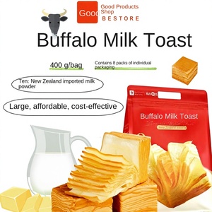 Good Shop Pan de Leche de Búfalo para Lasagna, 400g, en Bolsa, Tipo Cubo de Rubik, Pan Desmenuzado a Mano, Paquete Completo, Snacks de Desayuno Populares, Normal - Product Image 3