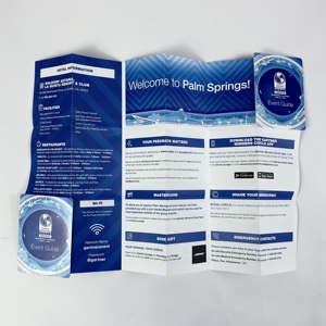 Tùy chỉnh lớn foldout sự kiện tập sách bìa dày và trở lại góc tròn bản đồ gấp in chất lượng cao in kỹ thuật số - Product Image 2