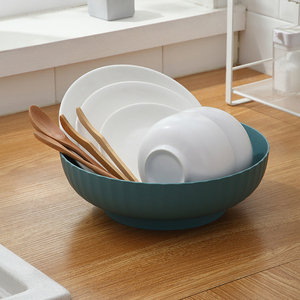 Panier égouttoir portable en plastique pour fruits et légumes, idéal pour la cuisine et le camping (vente en gros) - Product Image 4