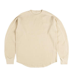 เสื้อยืดแขนยาวคอกลมลายโลโก้แบบกำหนดเองสำหรับผู้ชาย สไตล์ลำลอง ผ้าฝ้ายแท้ 100% ระบายอากาศได้ดี คุณภาพสูง - Product Image 2