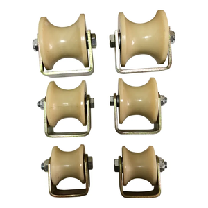 Vendite di fabbrica 30KN Dual <span class=keywords><strong>Pulley</strong></span> Zip Line Rescue <span class=keywords><strong>Cable</strong></span> <span class=keywords><strong>Pulley</strong></span> attrezzatura per arrampicata carrello ruota puleggia per arrampicata all'aperto - Product Image 5