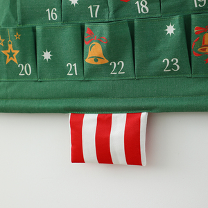 Vải Giáng Sinh Cây Rỗng Fillable <span class=keywords><strong>Advent</strong></span> Lịch 24 Ngày Đếm Ngược Với Túi Tùy Chỉnh Tam Giác Sáng Tạo Lịch Tường <span class=keywords><strong>2025</strong></span> - Product Image 5