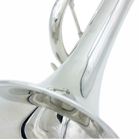 Wholesale Double Rod Support B-flat Trumpet - Silver-Plated Brass Western Wind Instrument for Beginner Adult Students