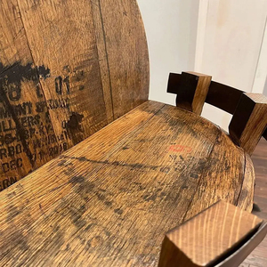 Bourbon Whisky Baril Étagère Casier À Vin Mur Porte-Vin Avec Garde-Corps En Cuir 7 Porte-Bouteille pour La Maison Cuisine K8Y5 - Product Image 4