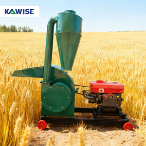 Broyeur à marteaux diesel à haut rendement pour le maïs, le blé et les céréales, utilisation agricole, machine de concassage des grains - Product Image 1