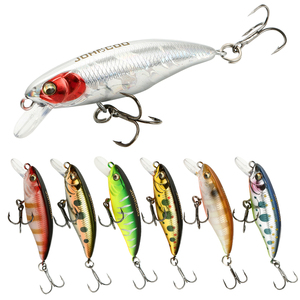 JOHNCOO 55mm 4.4g Minnow Hard Lures per Spigola 2020, Wobbler a Lenta Affondamento, Esche Artificiali da Pesca - Product Image 1