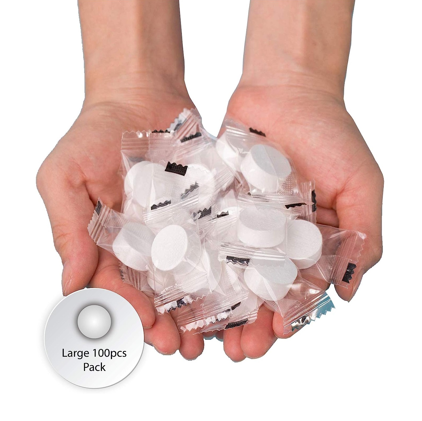 Aimisin Compressed Towel Tablets – 100 Or 200 Pack – Magic Face Towels For Travel, Gym, Baby