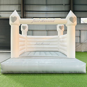 <span class=keywords><strong>Castillo</strong></span> Inflable Blanco Royal de 13x13 pies, <span class=keywords><strong>Castillo</strong></span> Hinchable para Niños, Mini Casa de Brinco Blanca para Bodas - Product Image 1