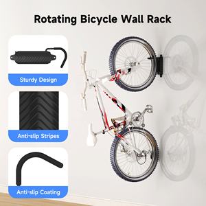 BYPA02B Support mural pivotant pour vélo <span class=keywords><strong>Porte</strong></span>-vélo vertical robuste Vélo électrique Ebike Crochet Cintre <span class=keywords><strong>Garage</strong></span> Rangement intérieur - Product Image 6
