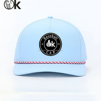 Gorras de Béisbol de 5 Paneles de Alta Calidad al por Mayor, Personalización Completa, Logotipo Personalizado, Corte Láser, Malla Perforada, Gorras con Cuerda
