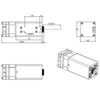 TWOTREES Tête laser TTL Module de découpe laser à diode 5.5w 5w 10w 20w 40w Puissance optique pour Mdf Pin Cnc Graveur Cutter