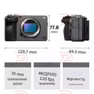 Caméra d'action professionnelle 4K étanche DF Wholesale pour vlog en extérieur avec WiFi, capteur CMOS plein format ILME-Fx30 6K/8K - Product Image 6