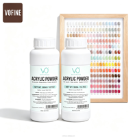 Poudre acrylique pour ongles VO Custom Colors 720g, poudre acrylique onctueuse pour ongles, poudre acrylique transparente en vrac, poudre acrylique rose, vente en gros