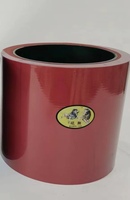 Rouleau en caoutchouc NBR PU EPDM Husker de 8 pouces, résistant aux hautes températures, faible taux de bris, noyau en fer/aluminium, blanc/rouge, 3 trous