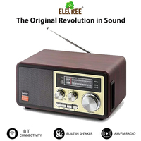 Eletree Ns-6637Bt Nns Nostalji Vintage Portable Bass Enhancement Hd Built-In Speaker Mp3 & Fm Fm Radio