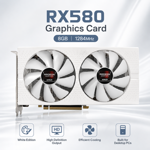 Tarjeta Gráfica <span class=keywords><strong>Sapphire</strong></span> <span class=keywords><strong>Radeon</strong></span> <span class=keywords><strong>RX</strong></span> <span class=keywords><strong>580</strong></span> 8GB GDDR5 Blanca, 2048SP, Doble Ventilador, para Juegos, Video, PC de Escritorio, PUBG, GPU - Product Image 3