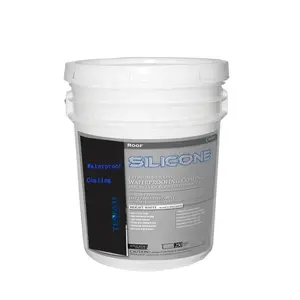 Sinh thái thân thiện 100% Silicone lỏng cao su trắng không thấm nước Silicone lợp lớp phủ cho rò rỉ sửa chữa